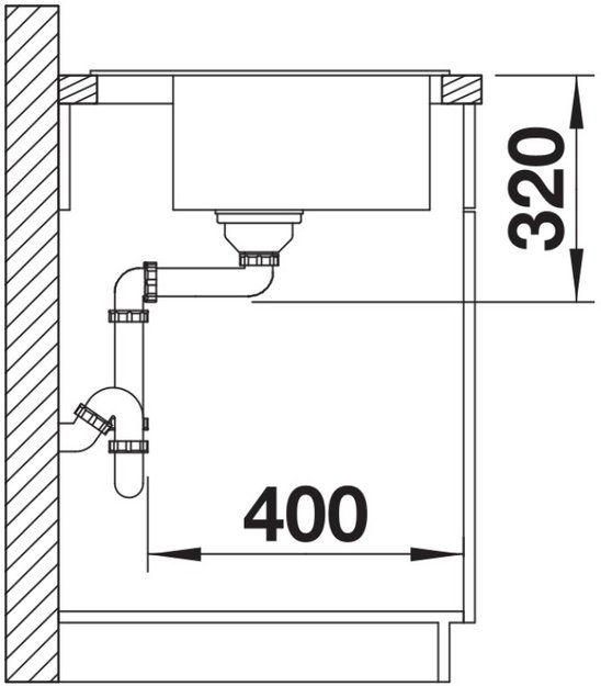 Мойка BLANCO DALAGO 45 Silgranit черный, клапан-автомат в Тюмени (preview 7)