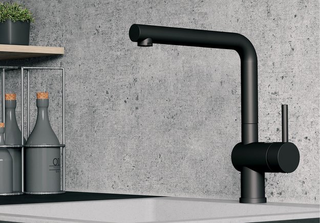 Смеситель Blanco LINUS 525806 Silgranit матовый черный в Тюмени (preview 2)