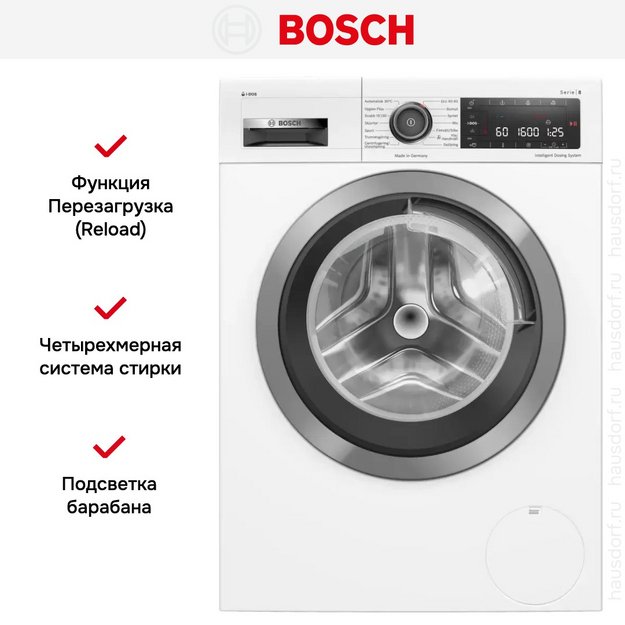 Стиральная машина Bosch WAX02KLOSN в Тюмени (preview 8)