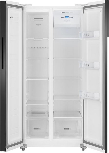 Отдельностоящий холодильник с инвертором Weissgauff WSBS 500 Inverter NoFrost White Glass в Тюмени (preview 3)