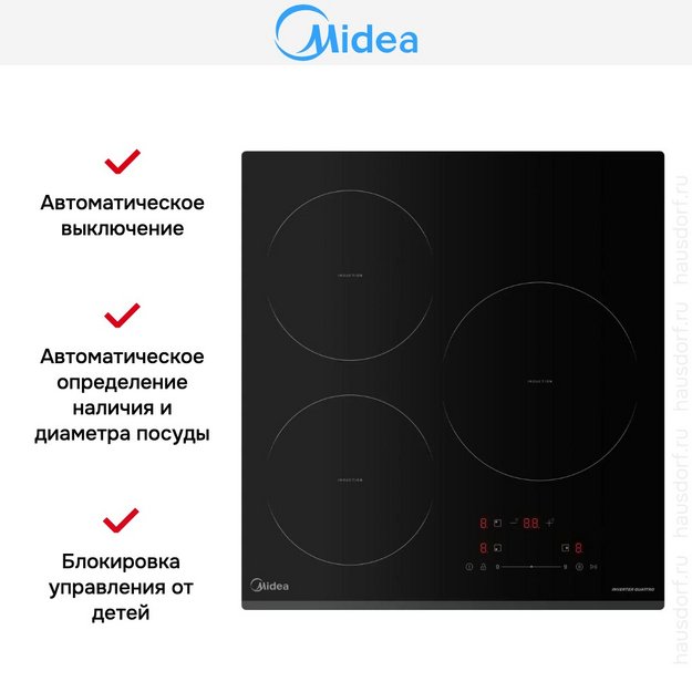 Варочная панель индукционная Midea MIH43103F в Тюмени (preview 8)