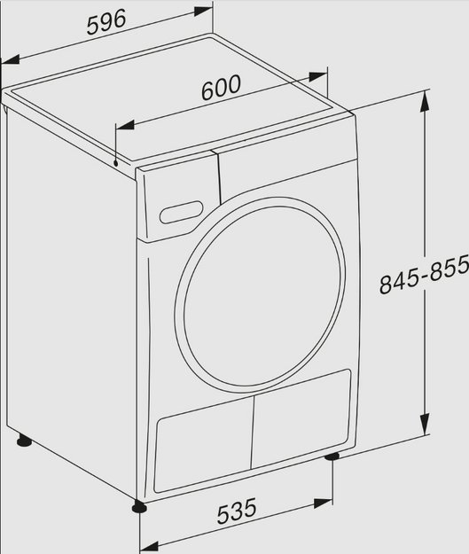 Сушильная машина Miele TWD640WP на английском языке в Тюмени (preview 7)