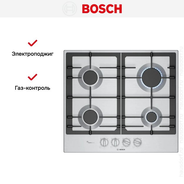 Газовая варочная панель Bosch PCP6A5I90M в Тюмени (preview 6)