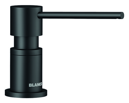 Дозатор для жидкого мыла Blanco Lato 525789 черный матовый в Тюмени (preview 1)