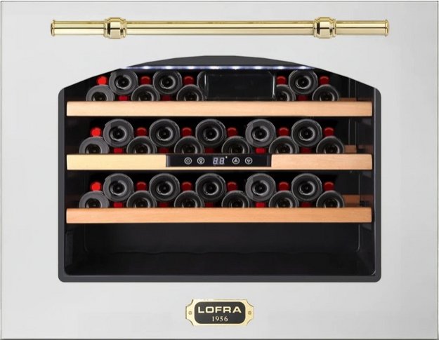 Встраиваемый винный шкаф Lofra ZBRS24M/O CANTINA 24 INOX OTTONE в Тюмени (preview 1)