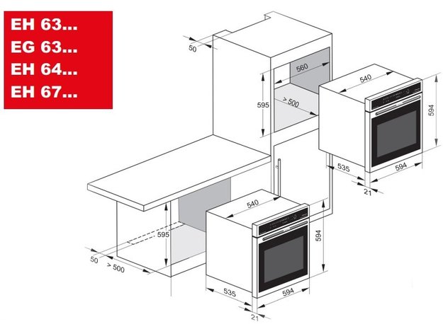 Духовой шкаф Kaiser EH 6432 ELFBE ECO в Тюмени (preview 12)