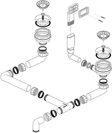 Сифон для кухонной мойки Blanco 214301 в Тюмени (preview 2)