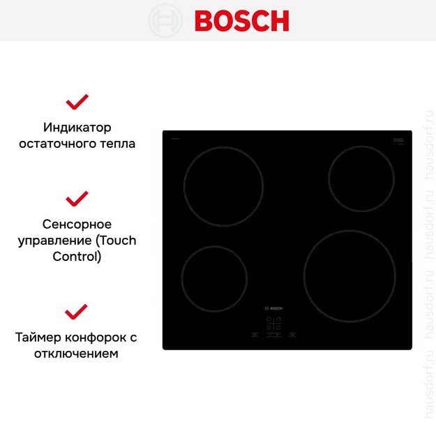 Электрическая варочная панель BOSCH PKE611BA1R в Тюмени (preview 11)
