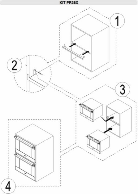 Соединительная планка для духовых шкафов Smeg PR3845N в Тюмени (preview 4)