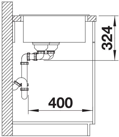 Мойка BLANCO LEGRA 8 SIlgranit кофе, чаша слева в Тюмени (preview 5)