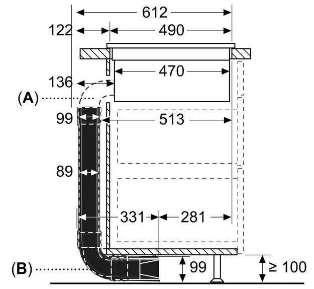 Комплект для рециркуляции для варочных панелей с интегрированной вытяжкой Neff Z861KR2 в Тюмени (preview 2)