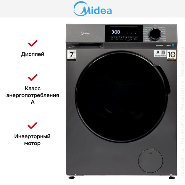 Стиральная машина Midea MFC3712BSW40/S в Тюмени (preview 5)