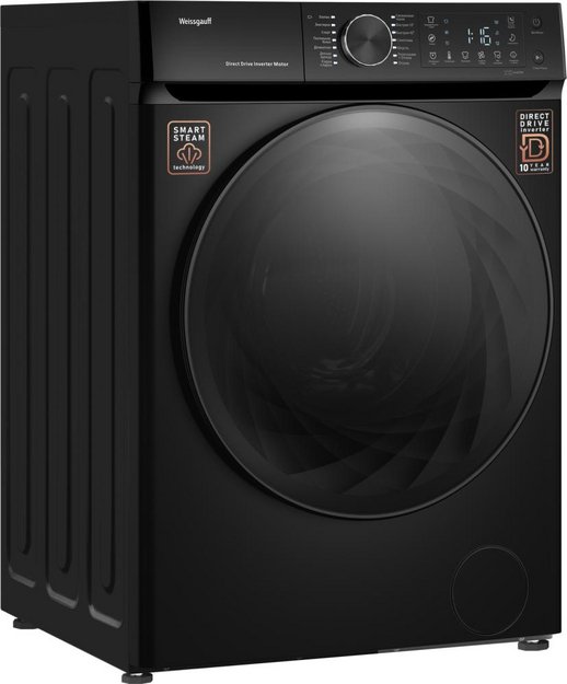 Стиральная машина Weissgauff WM 59411 Direct Drive Inverter Steam Matt Black в Тюмени (preview 3)