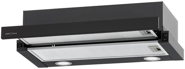 Встраиваемая вытяжка Krona KAMILLA T 600 BLACK (2 мотора) в Тюмени (preview 1)