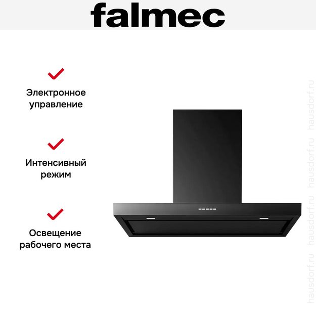 Вытяжка Falmec PLANE BLACK NRS 90 (PLUS) в Тюмени (preview 3)