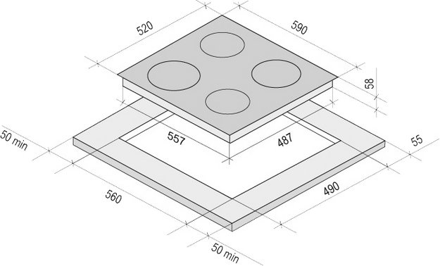 Индукционная варочная панель KRONA NECKAR 60 BL в Тюмени (preview 6)