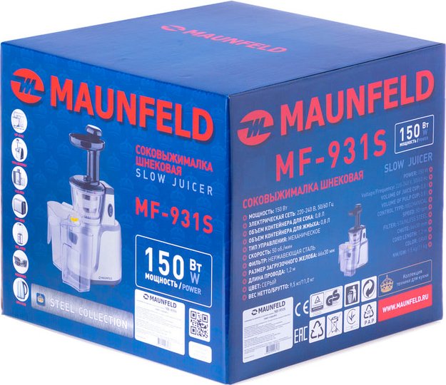 Соковыжималка Maunfeld MF-931S в Тюмени (preview 11)