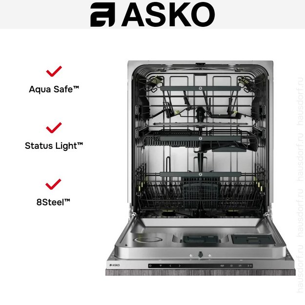 Встраиваемая посудомоечная машина Asko DFI748MU в Тюмени (preview 7)
