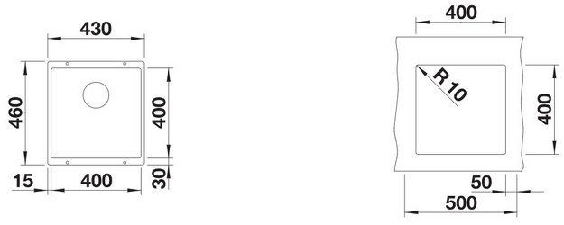 Мойка Blanco ROTAN 400-U Silgranit антрацит в Тюмени (preview 3)