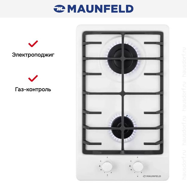 Газовая варочная панель MAUNFELD EGHE.32.6CW/G в Тюмени (preview 22)