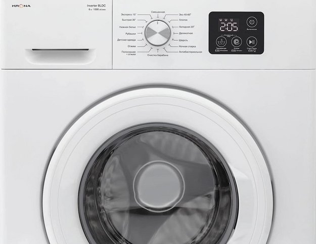 Стиральная машина KRONA ITTER WHITE 1000 6K WM в Тюмени (preview 7)