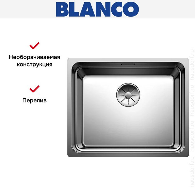 Мойка BLANCO ETAGON 500-IF/A нержавеющая сталь в Тюмени (preview 11)