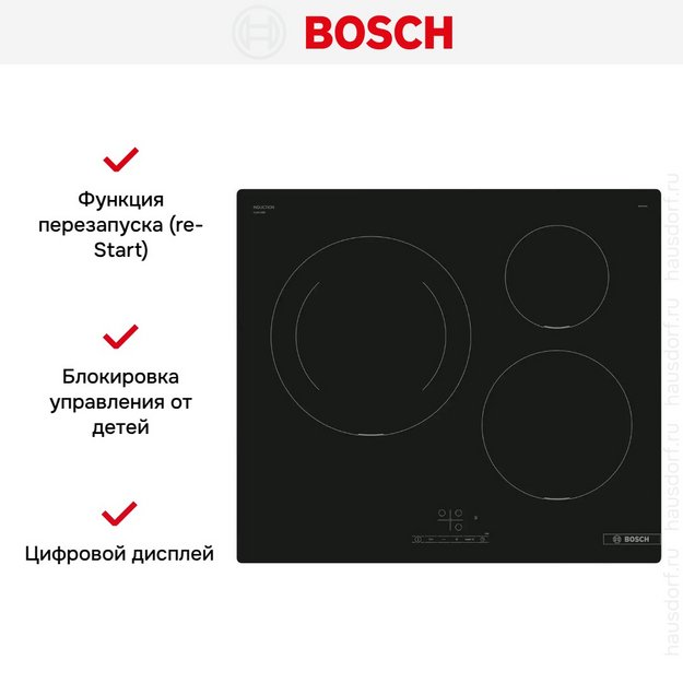 Индукционная варочная панель Bosch PUJ611BB5E в Тюмени (preview 6)