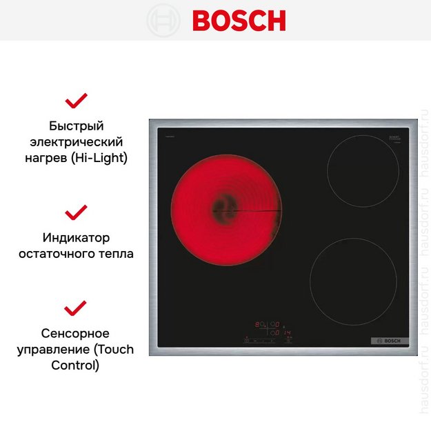 Электрическая варочная панель Bosch PKM645BB2E в Тюмени (preview 6)
