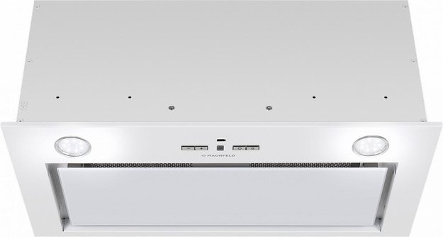 Встраиваемая кухонная вытяжка MAUNFELD Fantasy 1000ST 60 белое стекло в Тюмени (preview 2)