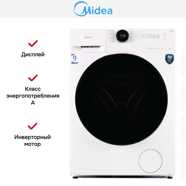 Стиральная машина Midea MF200W90WBS/W-RU в Тюмени (preview 6)