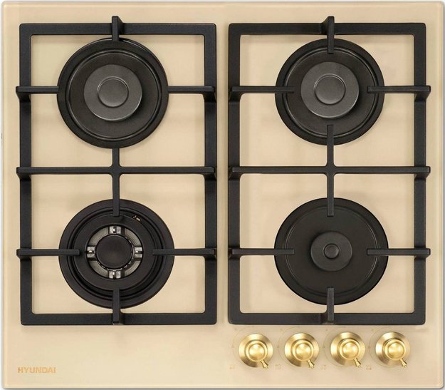 Газовая варочная панель Hyundai HHG 6434 BE в Тюмени (preview 1)