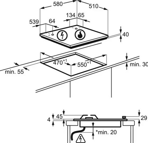 Варочная панель Electrolux EGE6172NOK в Тюмени (preview 6)