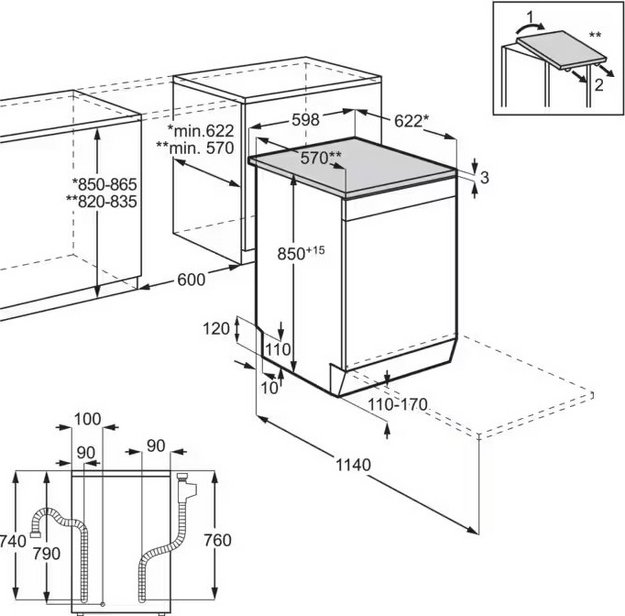Посудомоечная машина Electrolux ESA47210SX в Тюмени (фото 7) Посудомоечная машина Electrolux ESA47210SX в Тюмени (preview 7)