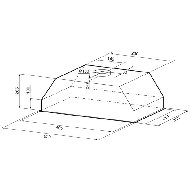 Встраиваемая вытяжка KRONA SVEN 600 white SGC RL в Тюмени (preview 14)