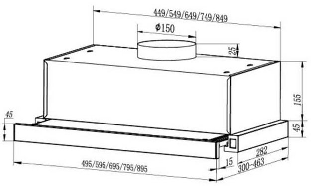 Вытяжка Faber AMPIRA XS 90 в Тюмени (preview 10)