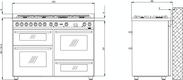 Варочный центр Lofra P126SMFET+DMFT/2AEO в Тюмени (фото 5) Варочный центр Lofra P126SMFET+DMFT/2AEO в Тюмени (preview 5)