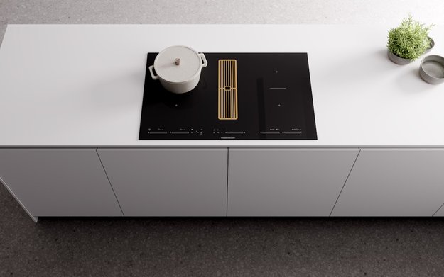 Варочная панель с вытяжкой Kuppersbusch KMI 8590.0 SR Gold в Тюмени (preview 8)