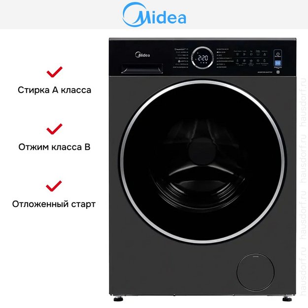 Стирально-сушильная машина Midea MF205D80WB/T-RU в Тюмени (preview 9)