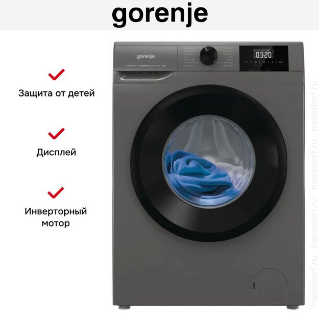 Стиральная машина Gorenje W3NGPI61SAST/C в Тюмени (preview 11)