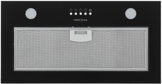 Встраиваемая вытяжка Krona LUISA 600 GLASS BLACK PB в Тюмени (preview 1)