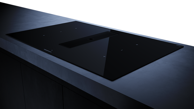 Индукционная варочная панель с вытяжкой Kuppersbusch KMI 8350.0 SR Black Velvet в Тюмени (preview 3)