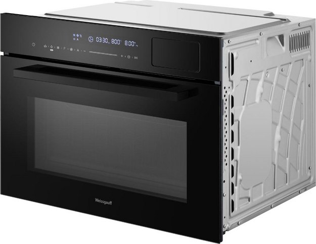 Компактный духовой шкаф с СВЧ и паром Weissgauff OEMS 459 PDB Black Edition в Тюмени (preview 5)