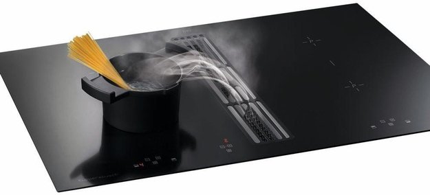 Варочная панель с вытяжкой Kuppersbusch KMI 9800.0 SR Black Chrome в Тюмени (preview 2)