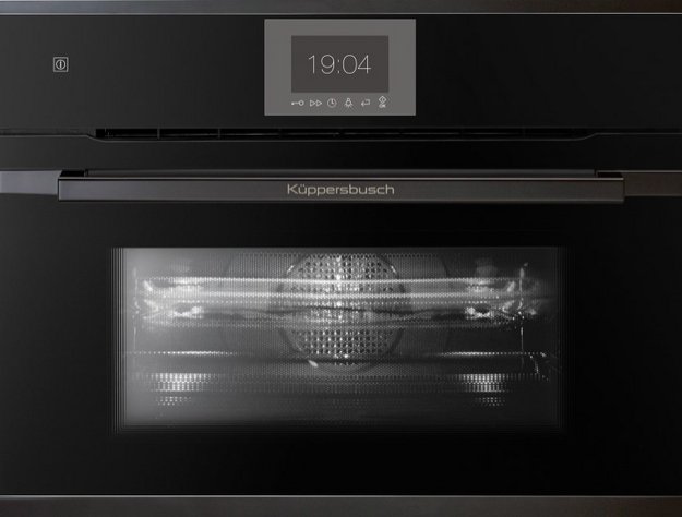 Компактный духовой шкаф с микроволнами Kuppersbusch CBM 6550.0 S6 Black Steel в Тюмени (preview 1)
