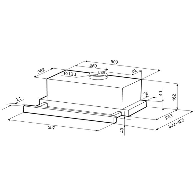 Встраиваемая вытяжка KRONA KERRY E 600 WHITE PB V2 в Тюмени (preview 15)
