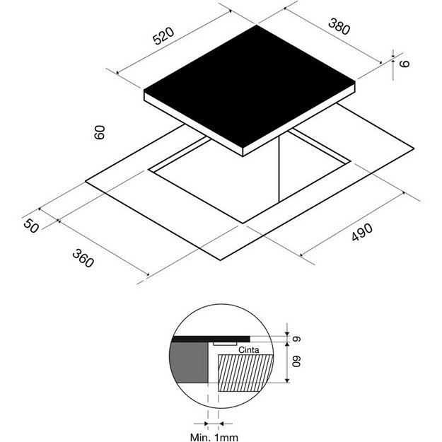 Индукционная варочная панель Pando PI-TEP в Тюмени (preview 3)