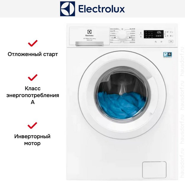 Стирально-сушильная машина Electrolux EW5W468WE в Тюмени (preview 4)