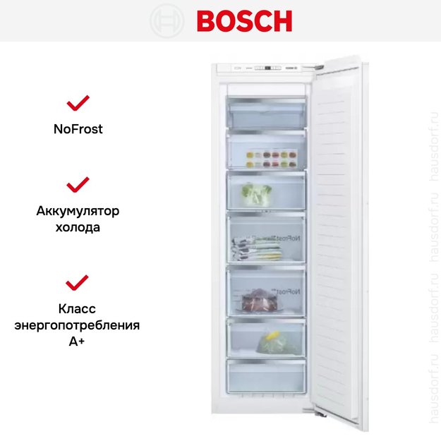 Встраиваемая морозильная камера Bosch GIN 81 AEF0 в Тюмени (preview 4)