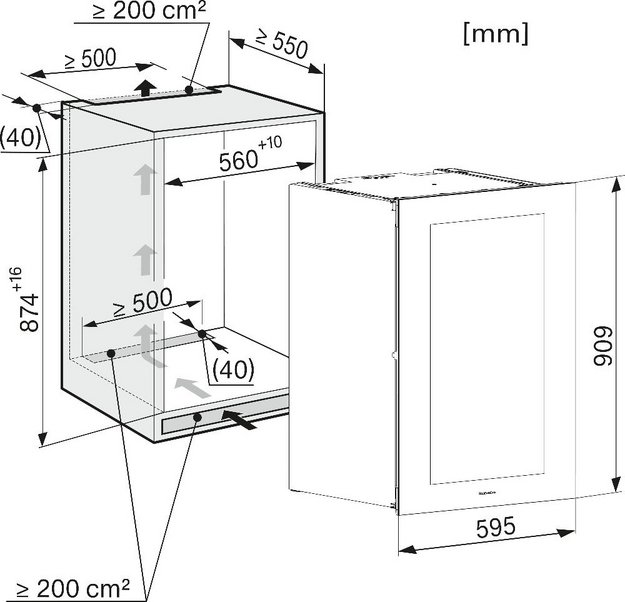 Встраиваемый винный холодильник Miele KWT 6422 iG Pearlbeige в Тюмени (preview 5)
