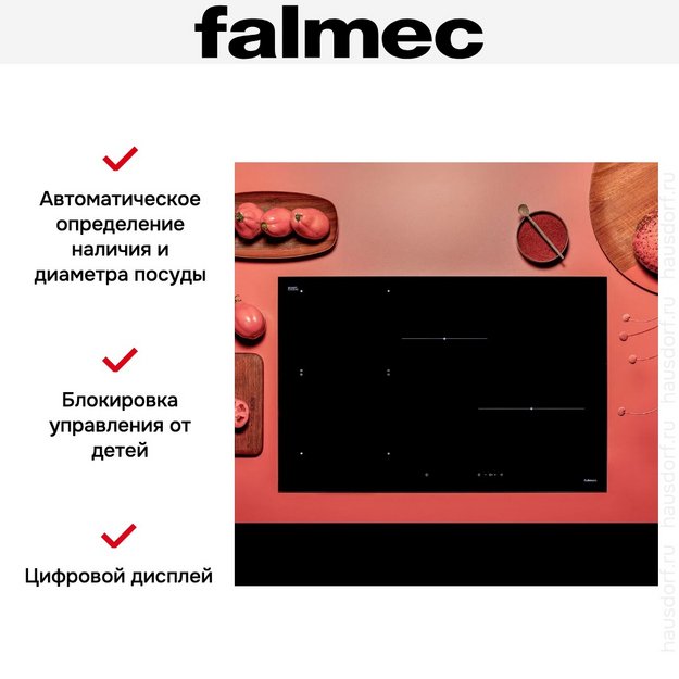 Варочная панель Falmec PIANO INDUZIONE BLACK MATT (78 х 51) в Тюмени (preview 4)
